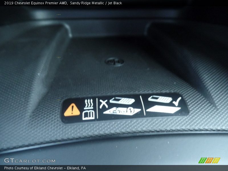 Sandy Ridge Metallic / Jet Black 2019 Chevrolet Equinox Premier AWD