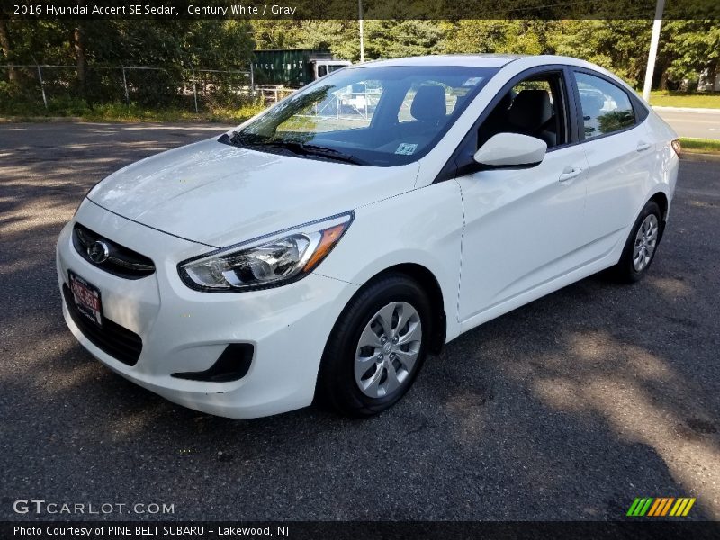 Century White / Gray 2016 Hyundai Accent SE Sedan