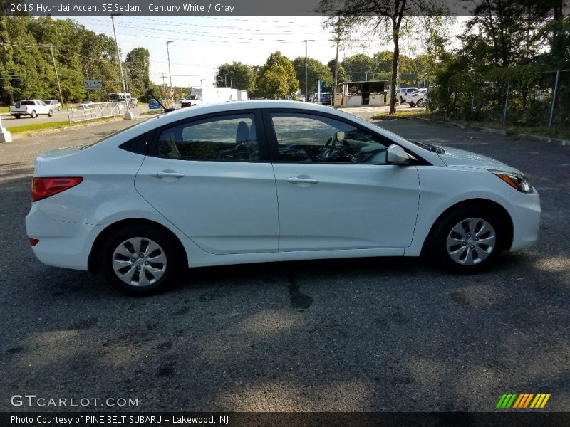 Century White / Gray 2016 Hyundai Accent SE Sedan