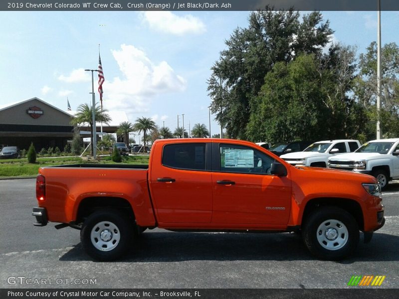 Crush (Orange) / Jet Black/Dark Ash 2019 Chevrolet Colorado WT Crew Cab