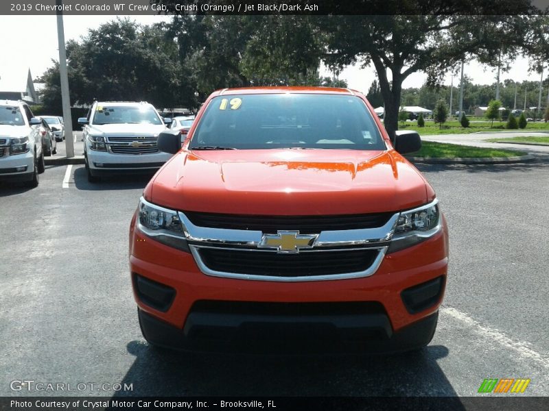 Crush (Orange) / Jet Black/Dark Ash 2019 Chevrolet Colorado WT Crew Cab