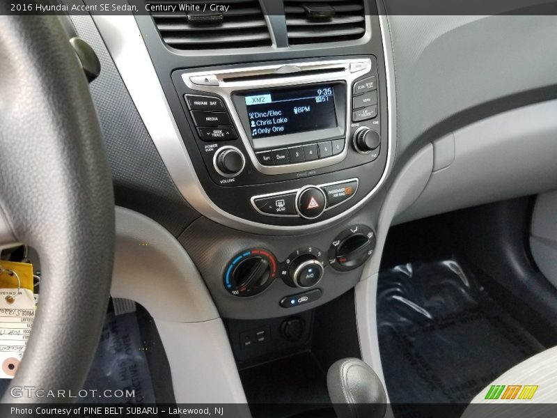 Century White / Gray 2016 Hyundai Accent SE Sedan