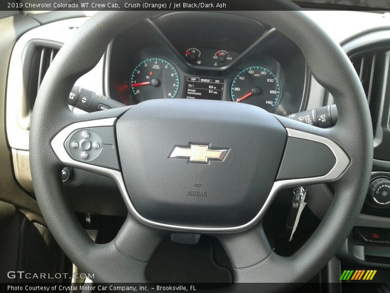 Crush (Orange) / Jet Black/Dark Ash 2019 Chevrolet Colorado WT Crew Cab