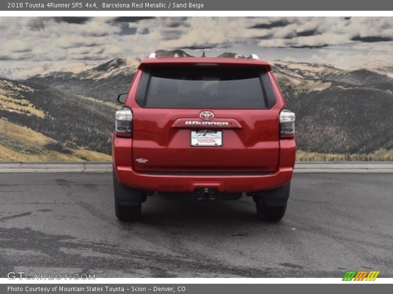 Barcelona Red Metallic / Sand Beige 2018 Toyota 4Runner SR5 4x4