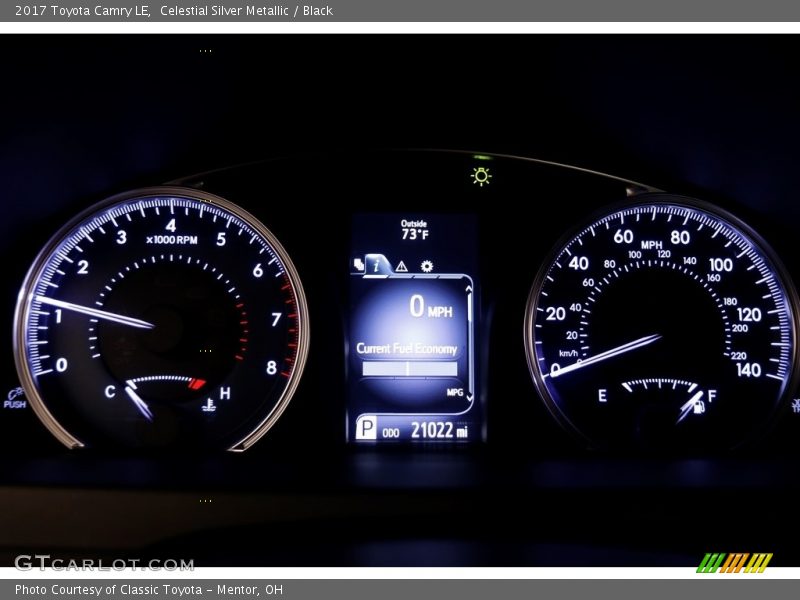 Celestial Silver Metallic / Black 2017 Toyota Camry LE