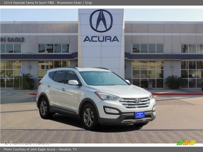 Moonstone Silver / Gray 2014 Hyundai Santa Fe Sport FWD