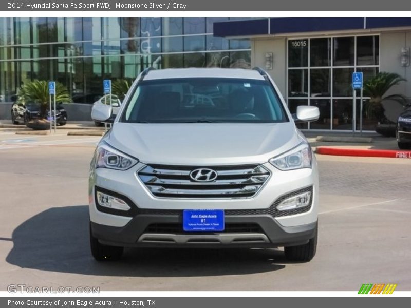 Moonstone Silver / Gray 2014 Hyundai Santa Fe Sport FWD