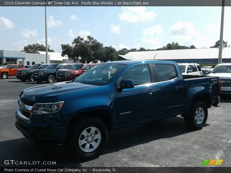Pacific Blue Metallic / Jet Black/Dark Ash 2019 Chevrolet Colorado WT Crew Cab 4x4