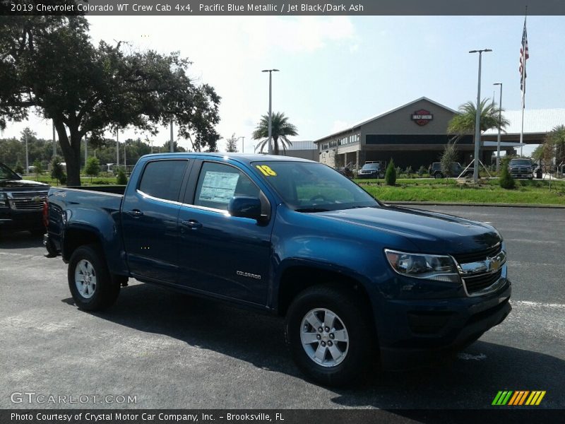 Pacific Blue Metallic / Jet Black/Dark Ash 2019 Chevrolet Colorado WT Crew Cab 4x4