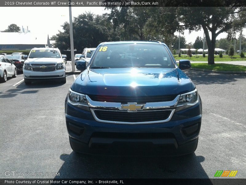 Pacific Blue Metallic / Jet Black/Dark Ash 2019 Chevrolet Colorado WT Crew Cab 4x4