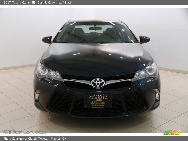 Cosmic Gray Mica / Black 2017 Toyota Camry SE