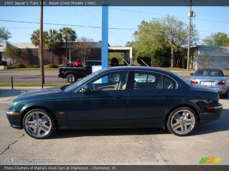 Aspen Green Metallic / Ivory 2002 Jaguar S-Type 3.0