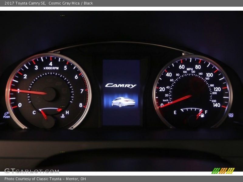 Cosmic Gray Mica / Black 2017 Toyota Camry SE