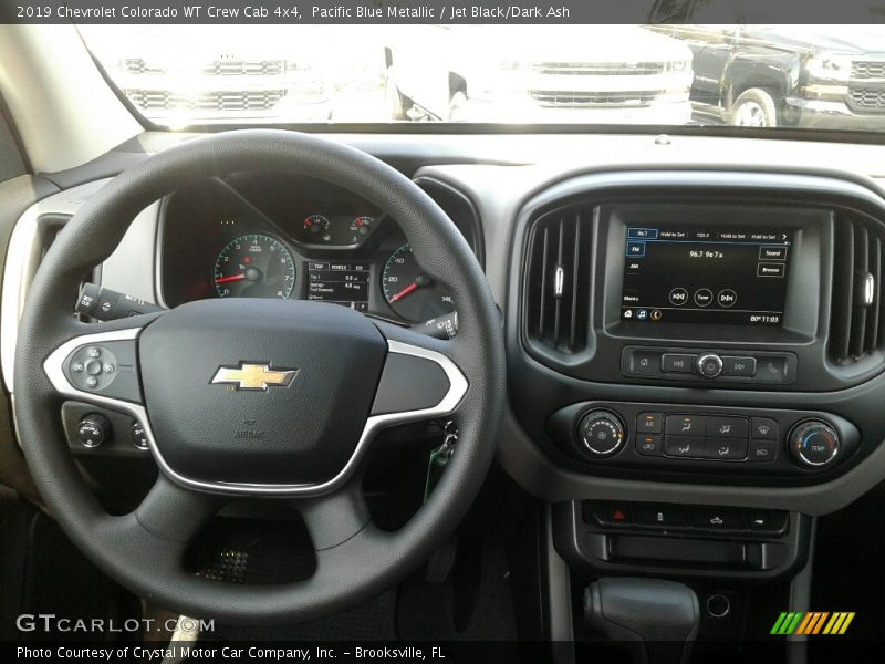 Pacific Blue Metallic / Jet Black/Dark Ash 2019 Chevrolet Colorado WT Crew Cab 4x4