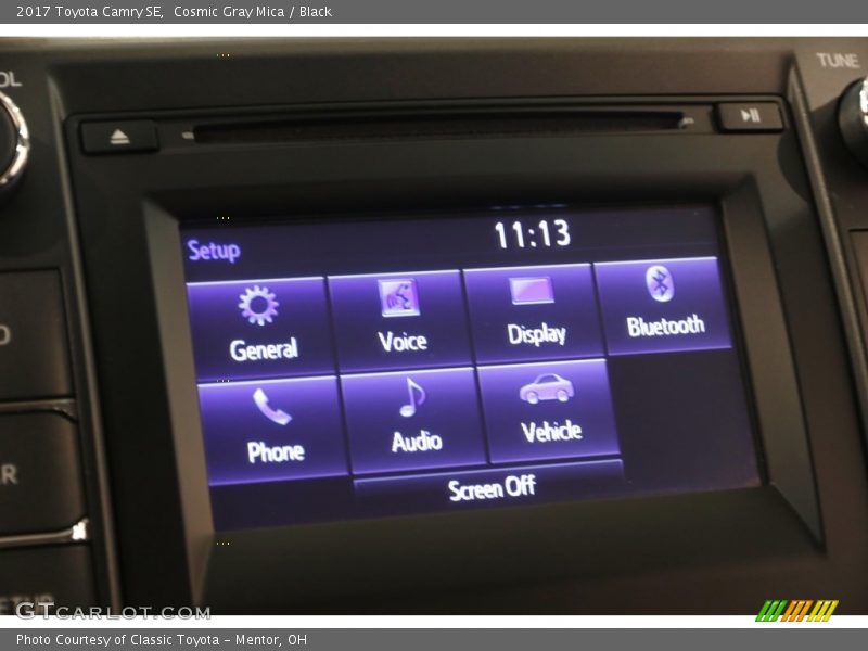 Cosmic Gray Mica / Black 2017 Toyota Camry SE