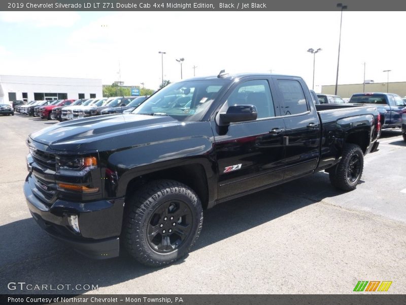 Black / Jet Black 2019 Chevrolet Silverado LD LT Z71 Double Cab 4x4 Midnight Edition