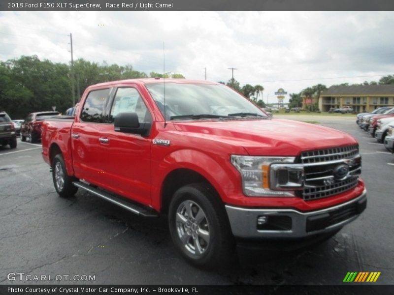 Race Red / Light Camel 2018 Ford F150 XLT SuperCrew