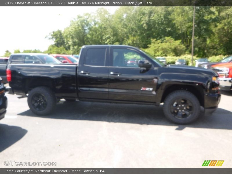 Black / Jet Black 2019 Chevrolet Silverado LD LT Z71 Double Cab 4x4 Midnight Edition