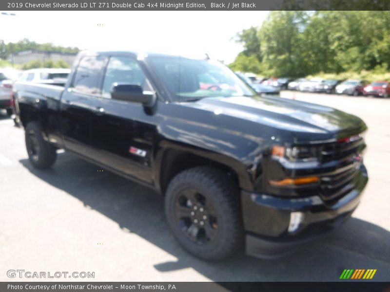 Black / Jet Black 2019 Chevrolet Silverado LD LT Z71 Double Cab 4x4 Midnight Edition