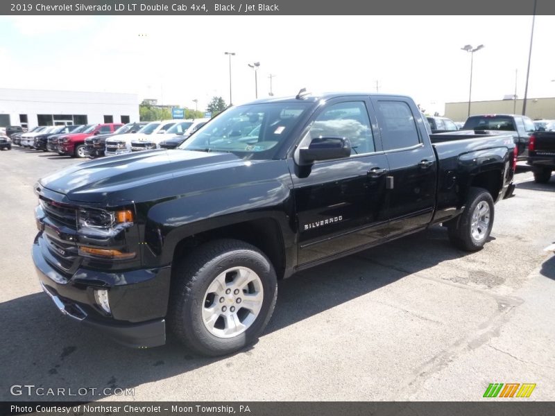 Black / Jet Black 2019 Chevrolet Silverado LD LT Double Cab 4x4
