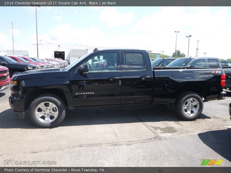 Black / Jet Black 2019 Chevrolet Silverado LD LT Double Cab 4x4