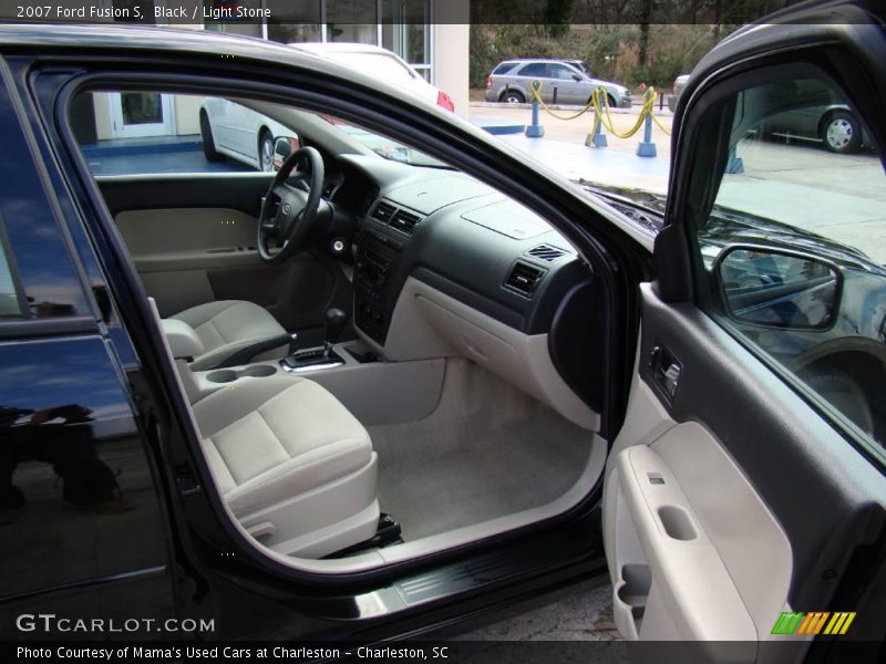 Black / Light Stone 2007 Ford Fusion S