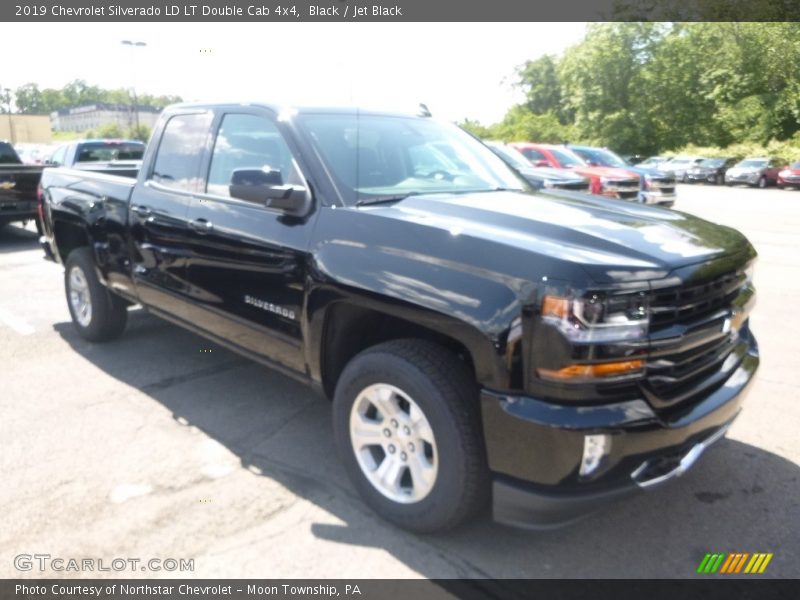 Black / Jet Black 2019 Chevrolet Silverado LD LT Double Cab 4x4