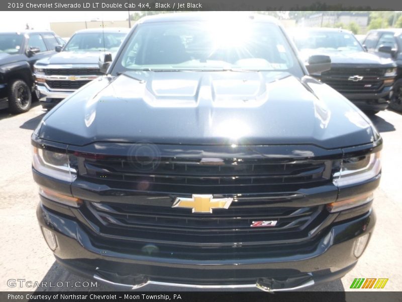Black / Jet Black 2019 Chevrolet Silverado LD LT Double Cab 4x4