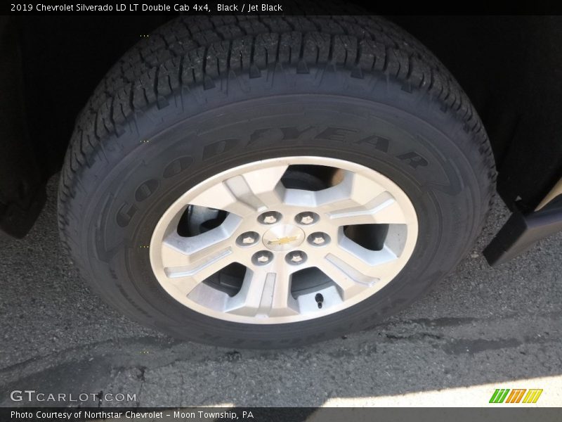 Black / Jet Black 2019 Chevrolet Silverado LD LT Double Cab 4x4