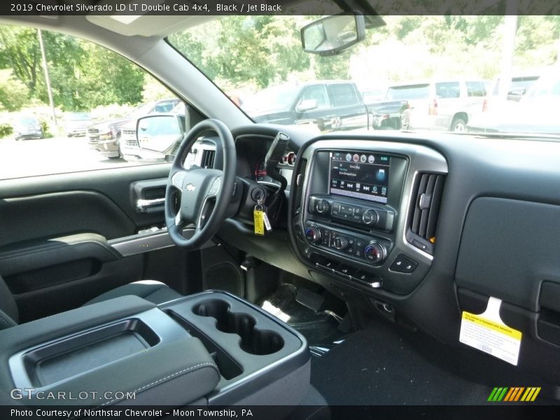 Black / Jet Black 2019 Chevrolet Silverado LD LT Double Cab 4x4