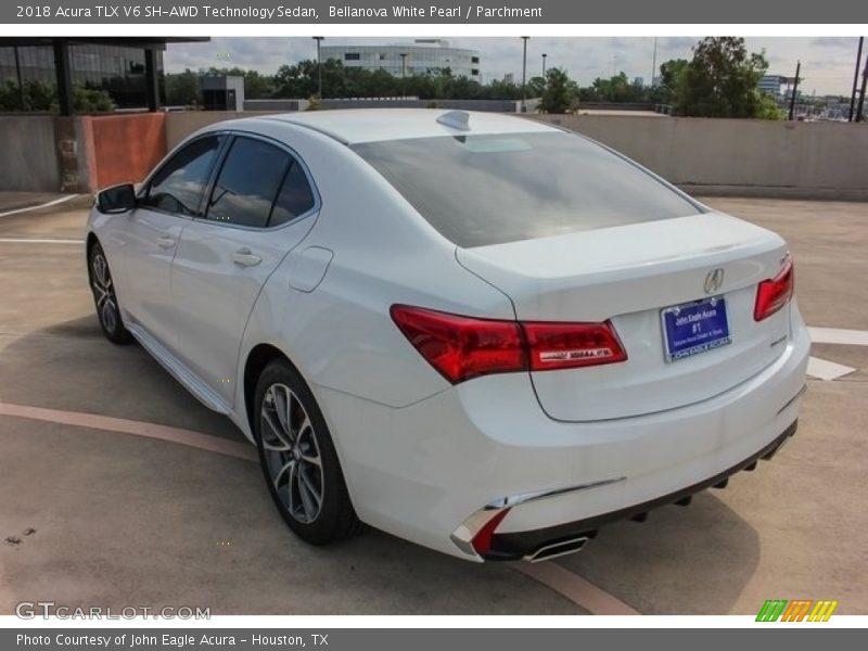Bellanova White Pearl / Parchment 2018 Acura TLX V6 SH-AWD Technology Sedan