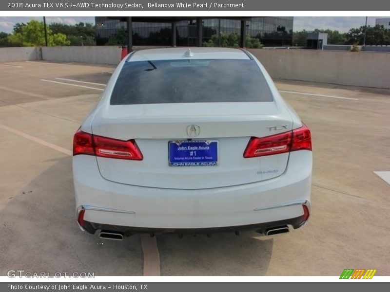 Bellanova White Pearl / Parchment 2018 Acura TLX V6 SH-AWD Technology Sedan