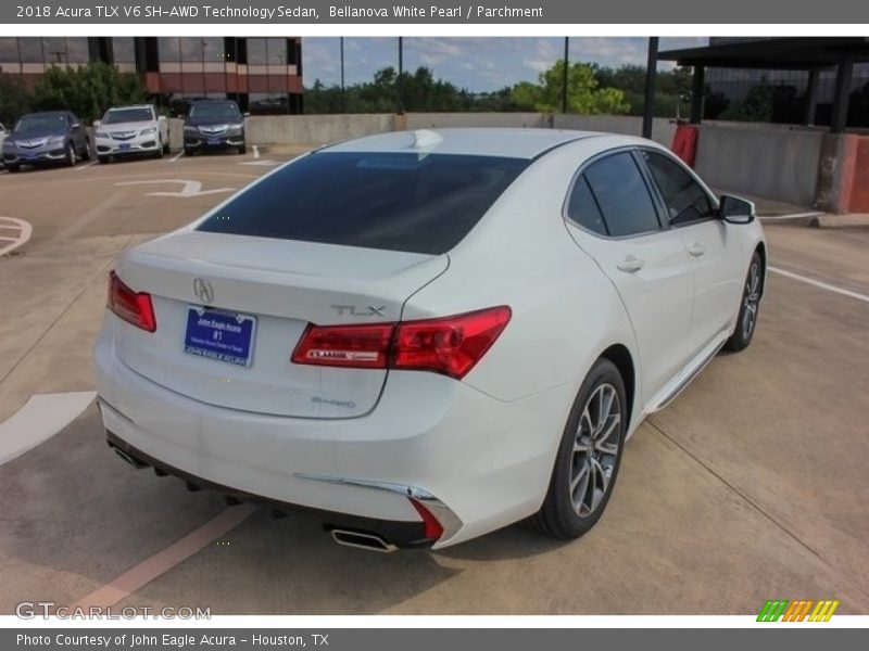 Bellanova White Pearl / Parchment 2018 Acura TLX V6 SH-AWD Technology Sedan
