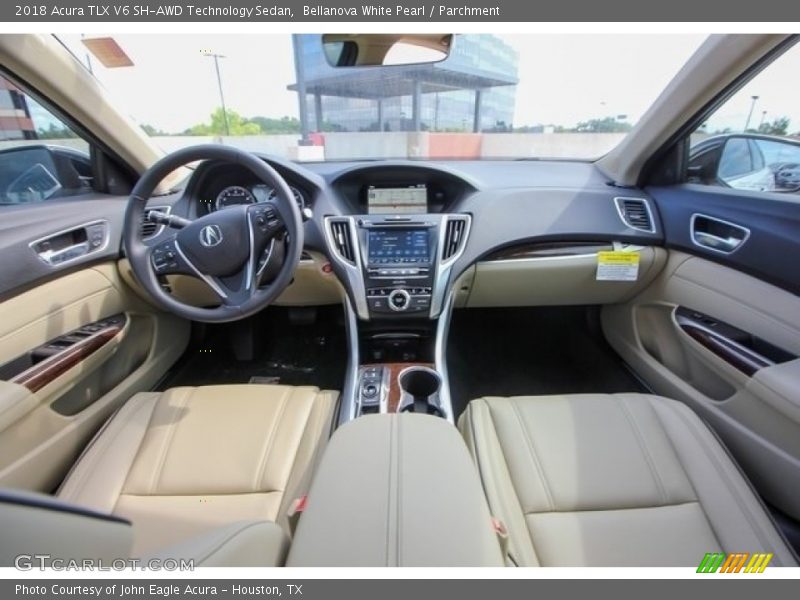 Bellanova White Pearl / Parchment 2018 Acura TLX V6 SH-AWD Technology Sedan