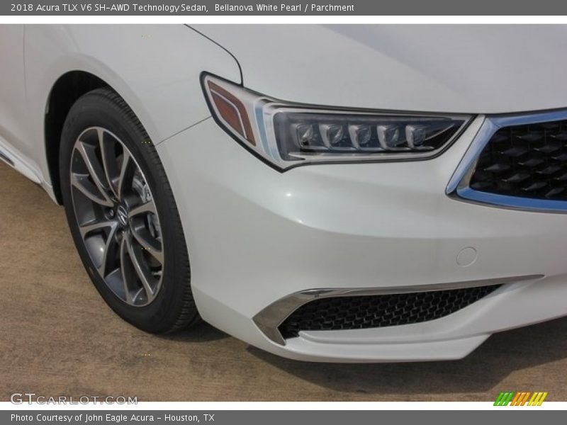Bellanova White Pearl / Parchment 2018 Acura TLX V6 SH-AWD Technology Sedan