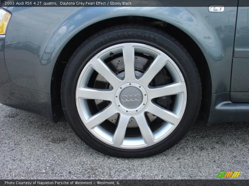 Daytona Grey Pearl Effect / Ebony Black 2003 Audi RS6 4.2T quattro