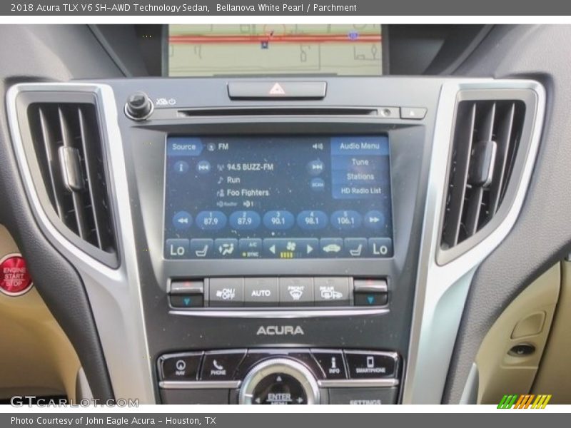 Bellanova White Pearl / Parchment 2018 Acura TLX V6 SH-AWD Technology Sedan
