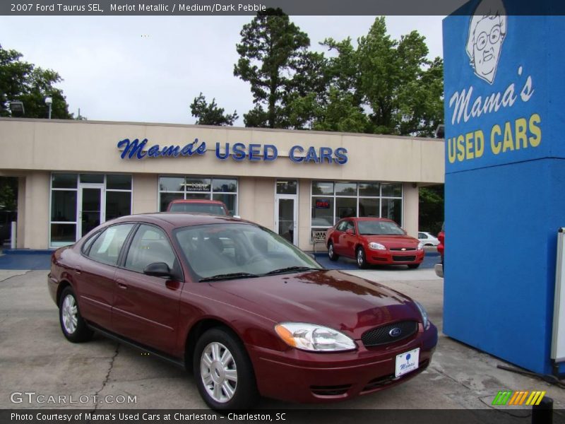 Merlot Metallic / Medium/Dark Pebble 2007 Ford Taurus SEL