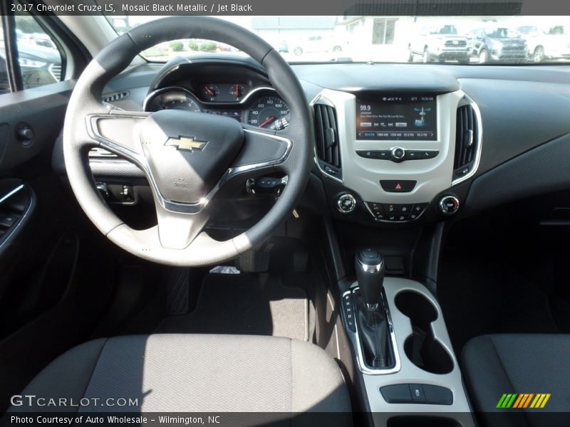 Mosaic Black Metallic / Jet Black 2017 Chevrolet Cruze LS
