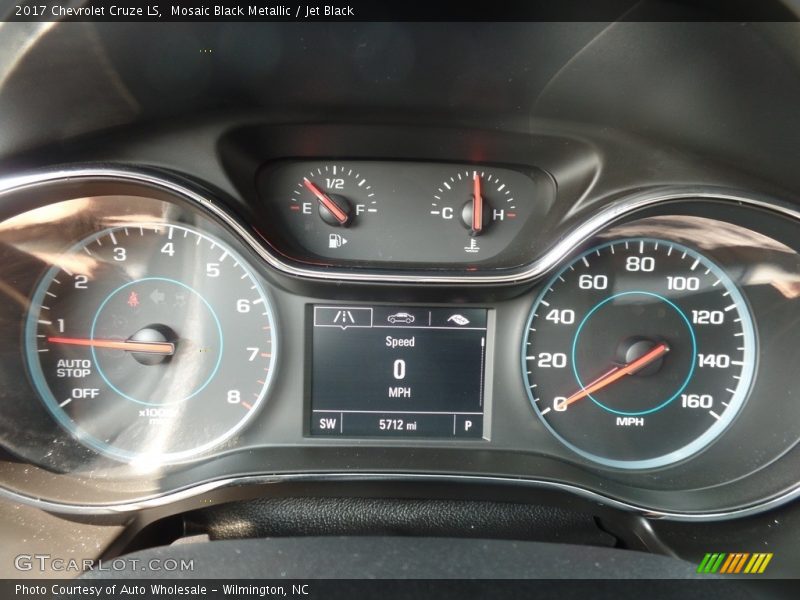 Mosaic Black Metallic / Jet Black 2017 Chevrolet Cruze LS
