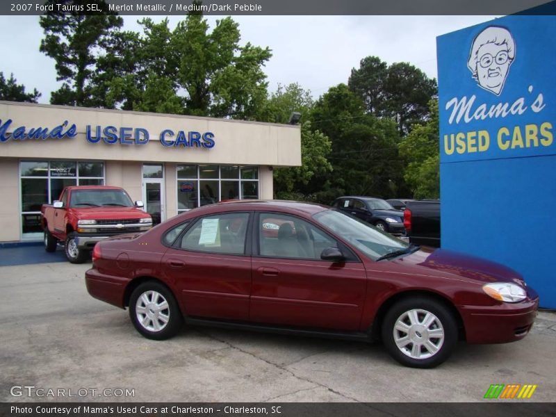 Merlot Metallic / Medium/Dark Pebble 2007 Ford Taurus SEL