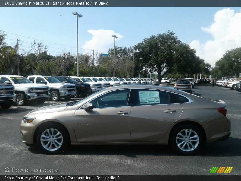 Sandy Ridge Metallic / Jet Black 2018 Chevrolet Malibu LT