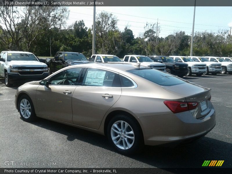 Sandy Ridge Metallic / Jet Black 2018 Chevrolet Malibu LT