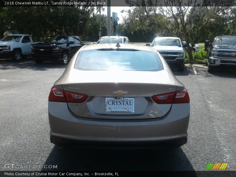 Sandy Ridge Metallic / Jet Black 2018 Chevrolet Malibu LT