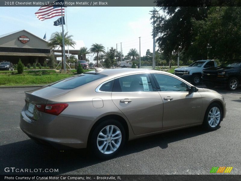 Sandy Ridge Metallic / Jet Black 2018 Chevrolet Malibu LT