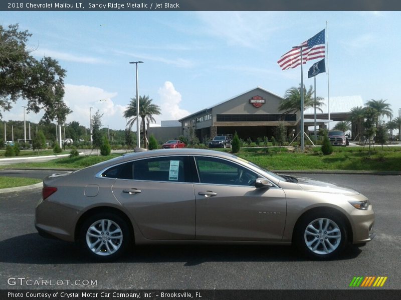 Sandy Ridge Metallic / Jet Black 2018 Chevrolet Malibu LT