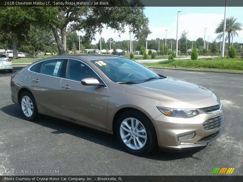 Sandy Ridge Metallic / Jet Black 2018 Chevrolet Malibu LT