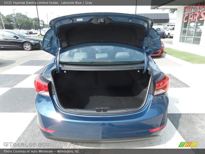 Lakeside Blue / Gray 2015 Hyundai Elantra Limited Sedan
