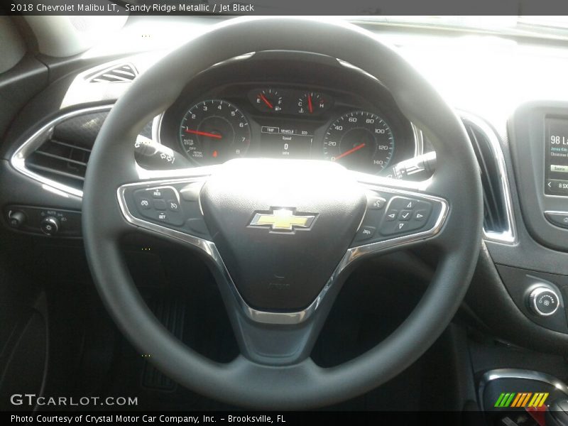 Sandy Ridge Metallic / Jet Black 2018 Chevrolet Malibu LT
