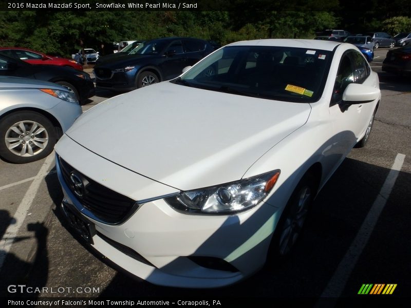 Snowflake White Pearl Mica / Sand 2016 Mazda Mazda6 Sport